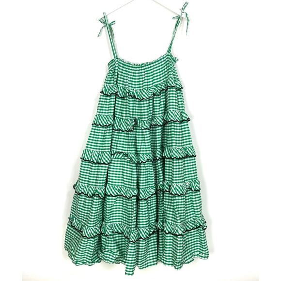 Innika Choo Avens Gingham Tiered Dress - Picture 7 of 11